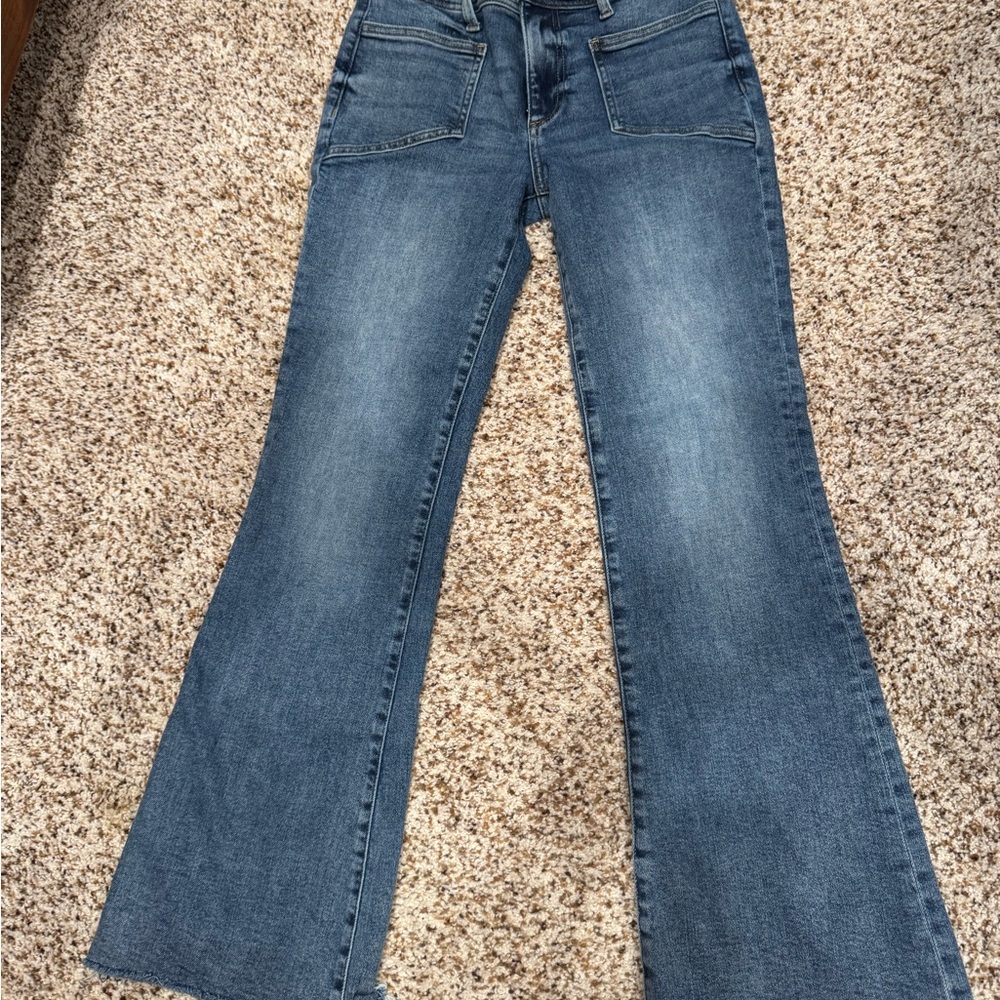 Kut from the Kloth Blue Flare Wide Leg Jeans
